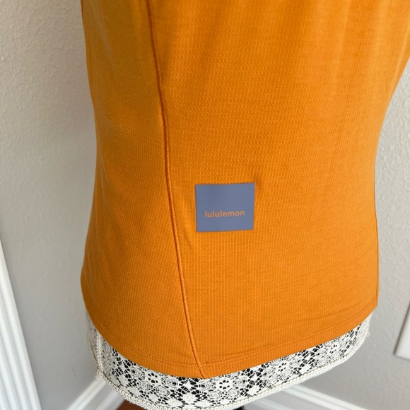 Lululemon Cap Sleeve Hiking Tank in Autumn Orange size 6 - Picture 10 of 10